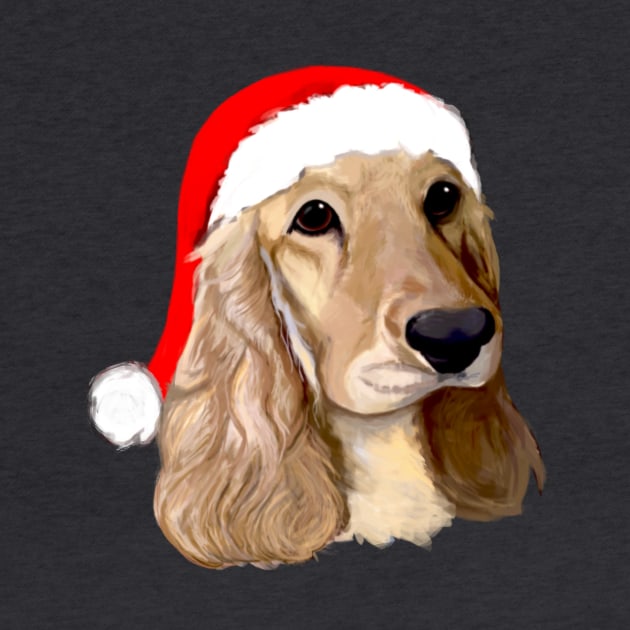 Cocker Spaniel at Christmas by PenguinCornerStore